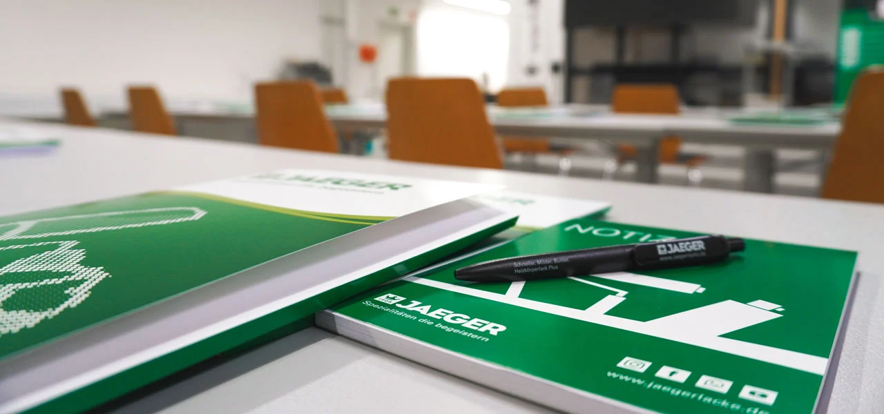 Nahaufnahme Seminarunterlagen 