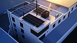 Solarmodule auf Flachdach